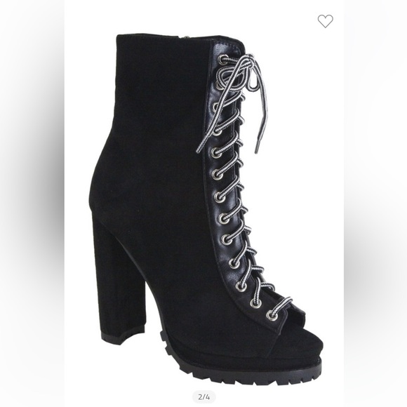 Laced suede bootie - Picture 1 of 8